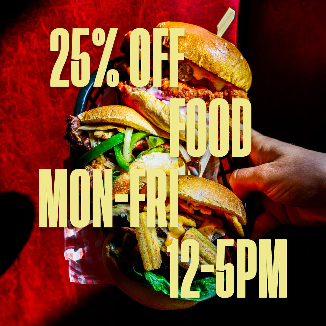 25% off food